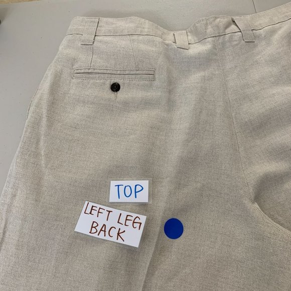 Mens Dockers Linen Khaki 40 x 30 - Picture 10 of 13